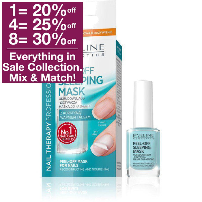 Eveline Cosmetics Nail Therapy Professional Peel-Off Sleeping Mask For Nails 12 ml