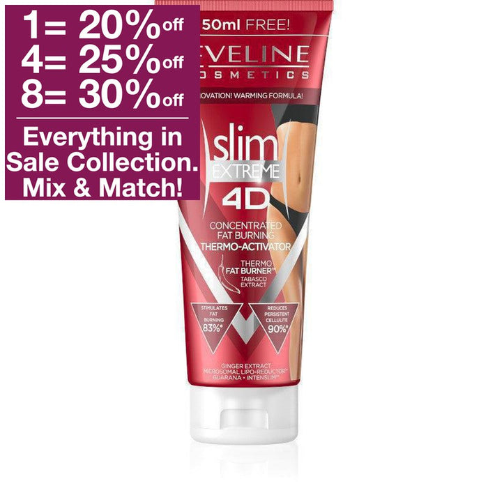 Eveline Cosmetics Slim Extreme 4D Concentrated Fat Burning Thermo-Activator 250 ml
