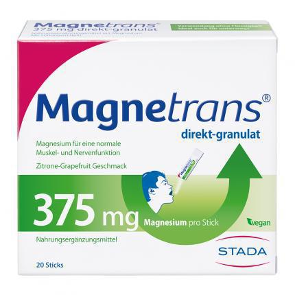 Magnetrans 375 mg Direct Granules 20 Sticks - buy at vicnic.com