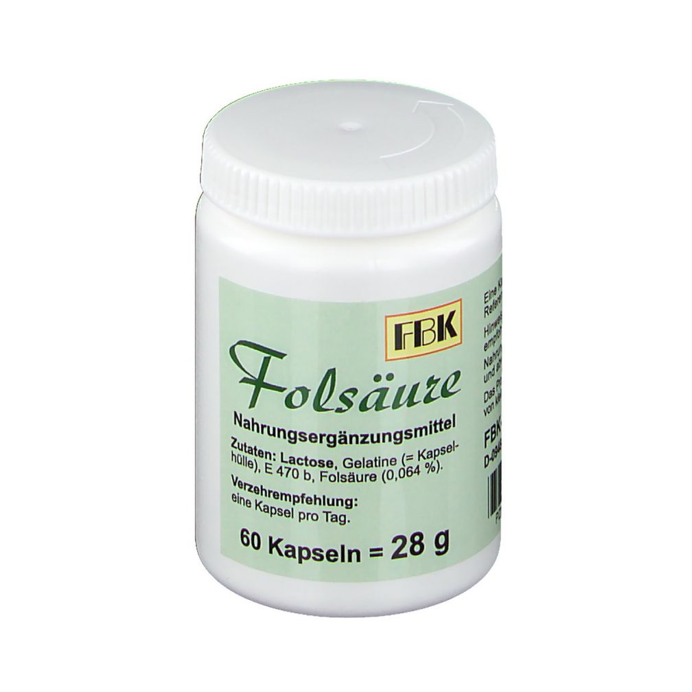 FBK Folic Acid Capsules 300 cap