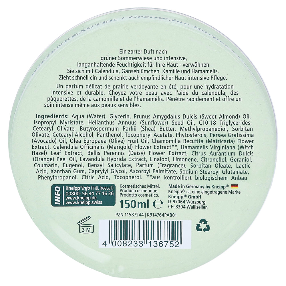 KNEIPP meadow herb cream 150 Ml
