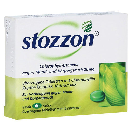 Stozzon Chlorophyll Dragees Against Mouth & Body Odor 40 pcs