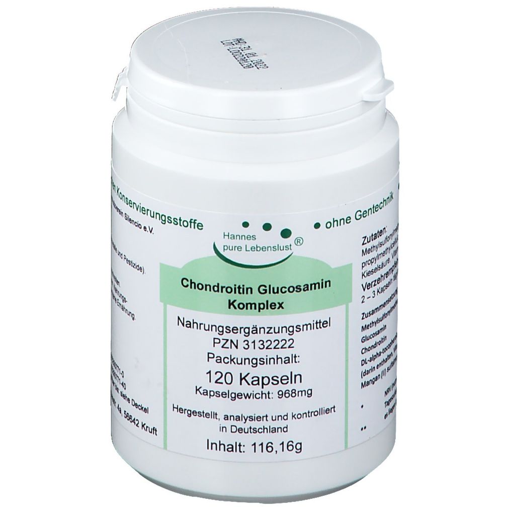 Hannes Pure Chondroitin Glucosamine Complex Veg Capsules 120 st