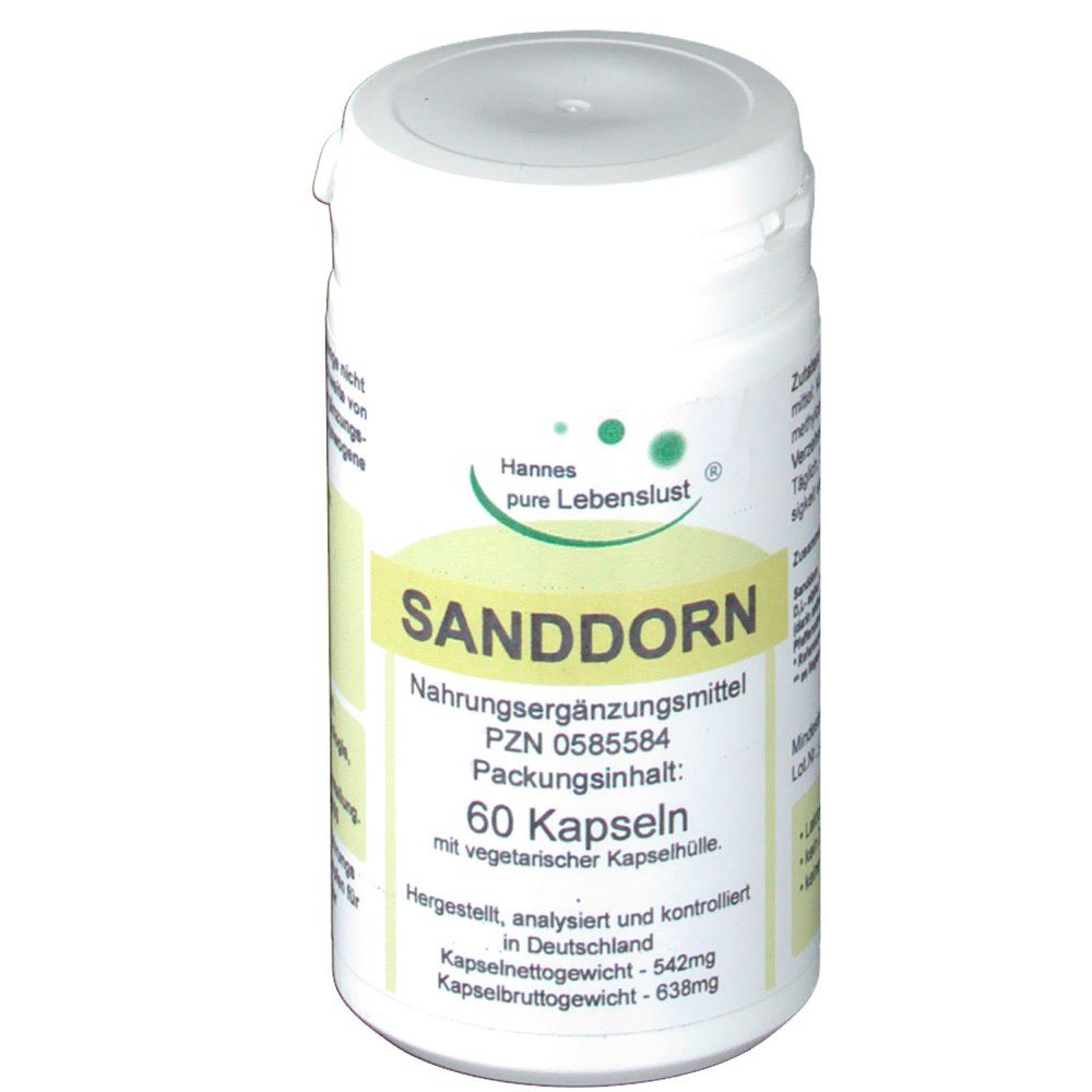 HANNES PURE SEA BUCKTHORN VEGI CAPSULES 60 CAP