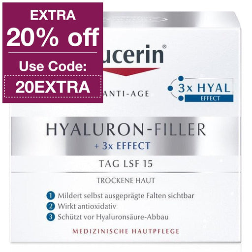 Eucerin Hyaluron-Filler Day Cream for Dry Skin SPF15 50 ml - VicNic.com