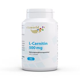 VitaWorld L-Carnitine 500 mg Capsules 100 cap