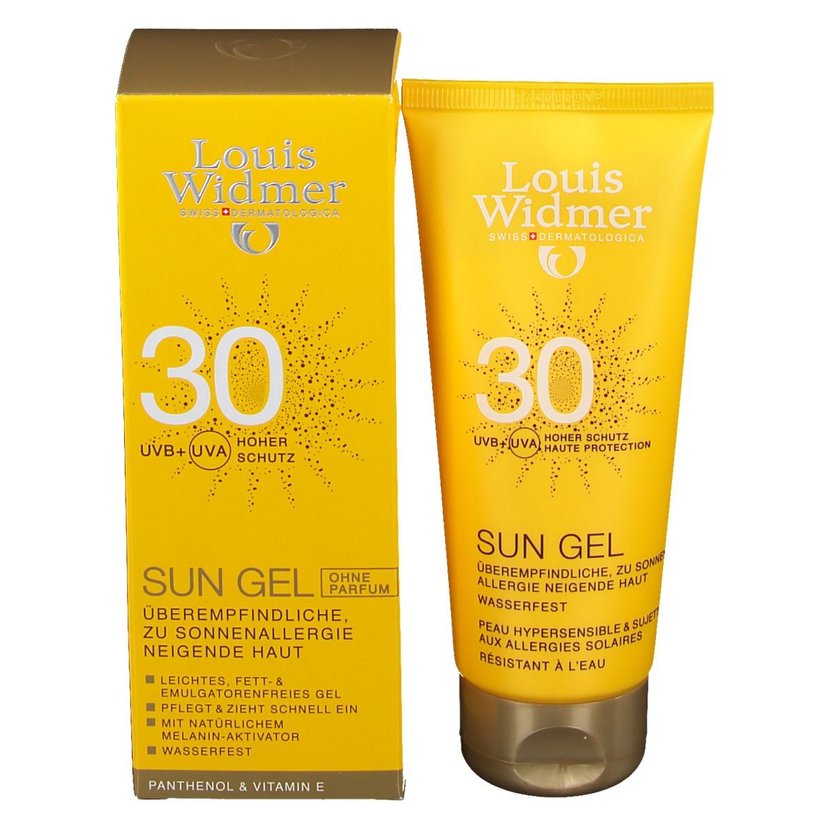 Louis Widmer Sun Gel SPF 30 Unscented 100 ml