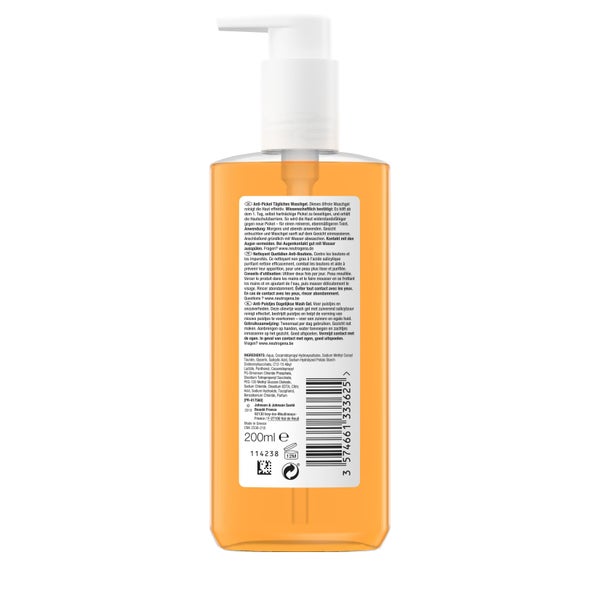 Neutrogena Anti-pimple Daily Wash Gel - back