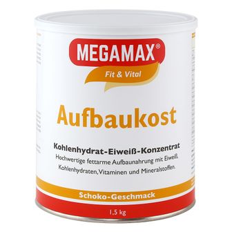 Megamax Fit & Vital Nutritional Nutrition Carbohydrat -proteinpulver - chokolade 1,5 kg