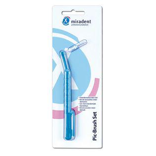 Miradent Pic -BRUSH STOR 3,0 mm - Blå gennemsigtig 1 sæt