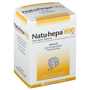 Natu Hepa 600 mg Tablete acoperite cu anghinare 100 de PC -uri