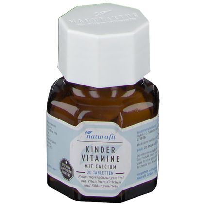 Naturafit Children Vitaminer med kalsium pastiller 20 stk