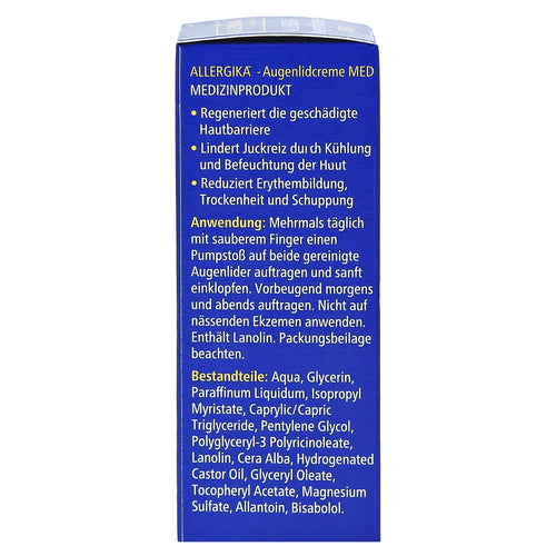 Allergika Eyelid Cream for Eyelid Hydration 15 ml