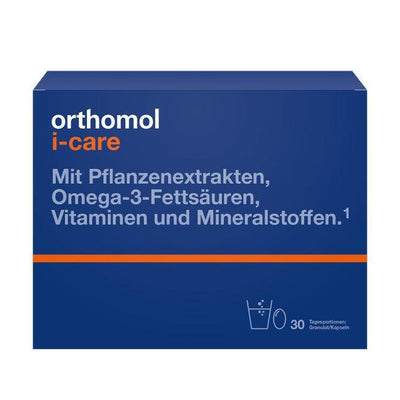 Orthomol i-Care uztura bagātinātājs visaptverošai vitalitātei 30 dienas