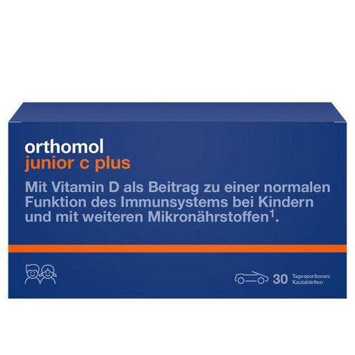 New packaging design - Orthomol Junior Vitamin C Plus Chewable Tab Mandarin Orange 30 days