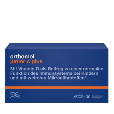 <tc>Orthomol</tc> Compresse masticabili Junior di Vitamina C Plus al gusto di frutti di bosco, 30 giorni