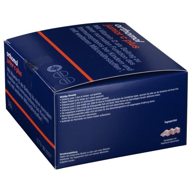 New Packaging Design - Orthomol Junior Vitamin C Plus Chewable Tab Forest Fruit in the shape of car