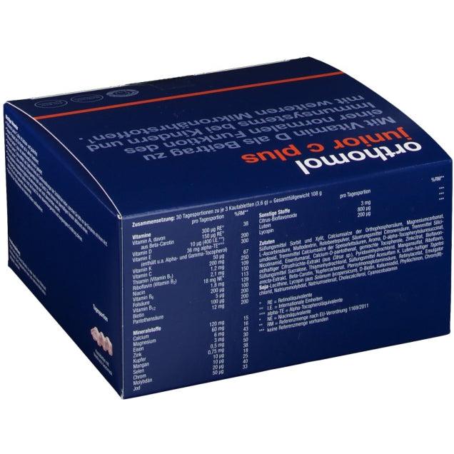 New Packaging Design - Orthomol Junior Vitamin C Plus Chewable Tab Forest Fruit nutrients