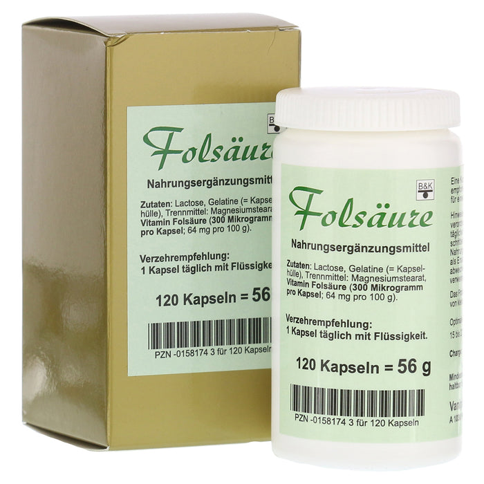 Folic Acid Capsules 120 pcs
