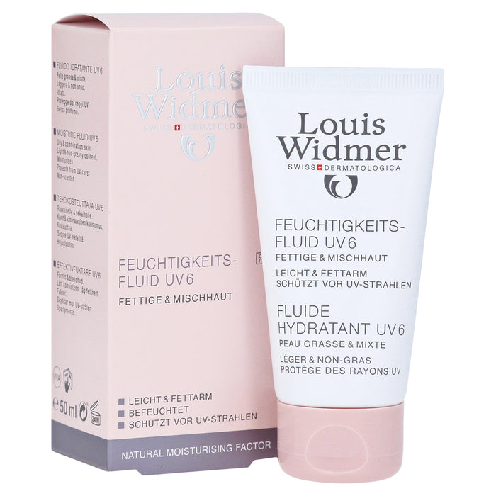 Louis Widmer Moisture Fluid UV 6 Unscented 50 ml