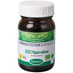 „Sanatur Organic Spirulina“ tabletės 250 skirtukas