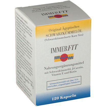 Immerfit Original Egyptian Black Cumin Oil Capsules 120 pcs
