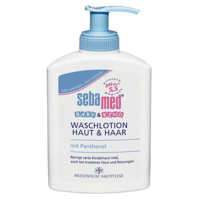 „Sebamed“ kūdikio ir vaikų skalbimo losjonas - oda ir plaukai 200 ml