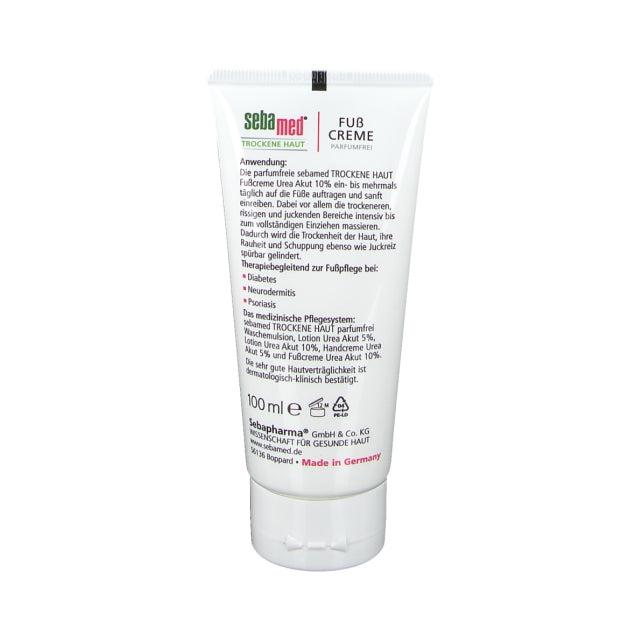 Sebamed Dry Skin Perfume Free Foot Cream Urea 10% 100 ml back