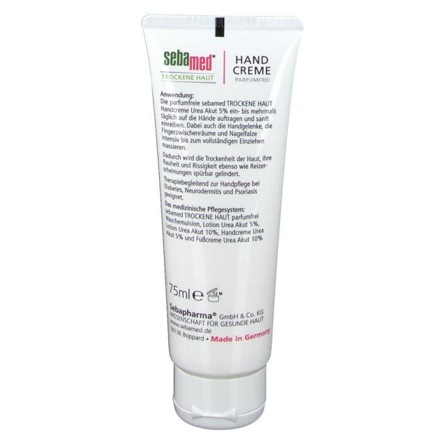 Sebamed Dry Skin Perfume Free Hand Cream Urea 5% 75 ml back