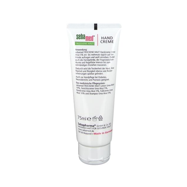 Sebamed Dry Skin Hand and Nail Cream 5% Urea 75 ml back