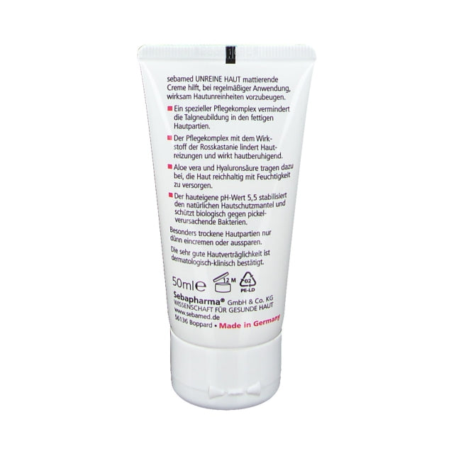 Sebamed Clear Face Mattifying Cream 50 ml back