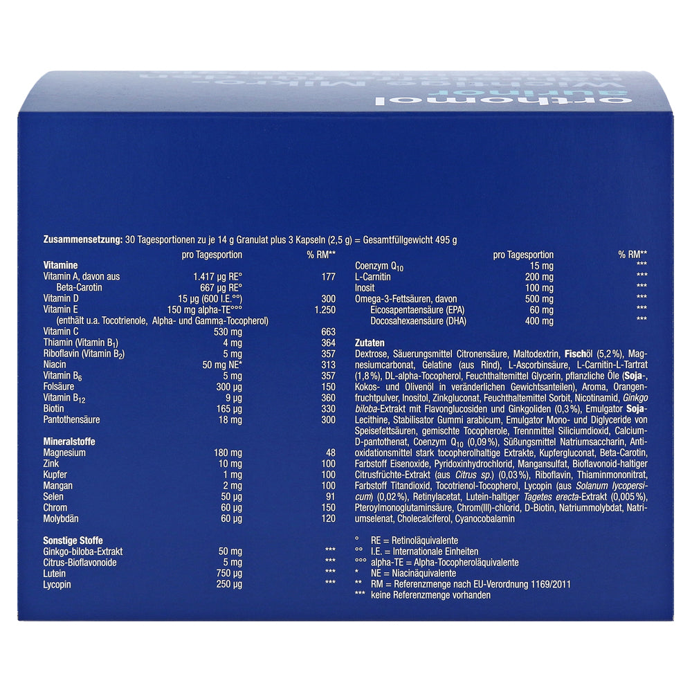 Orthomol Aurinor - Energy 30 days