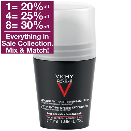 Vichy Homme 72hr Anti-Perspirant  Deodorant Extreme Control 50 ml