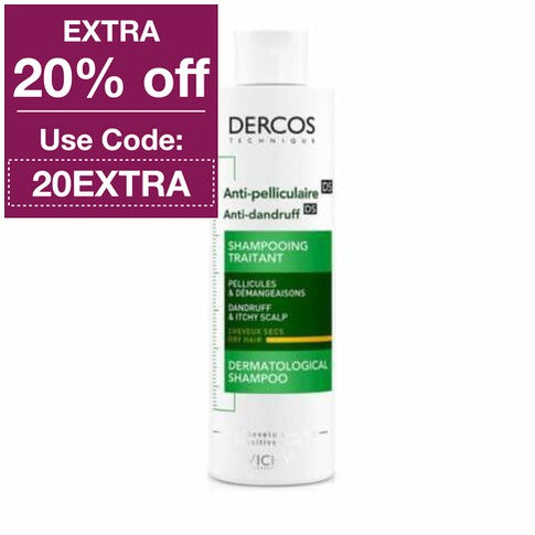 Vichy Dercos DS Anti-Dandruff Shampoo for Dry Hair - new packaging