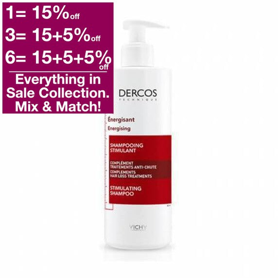 Vichy Dercos Energising Shampoo 400 ml - pump