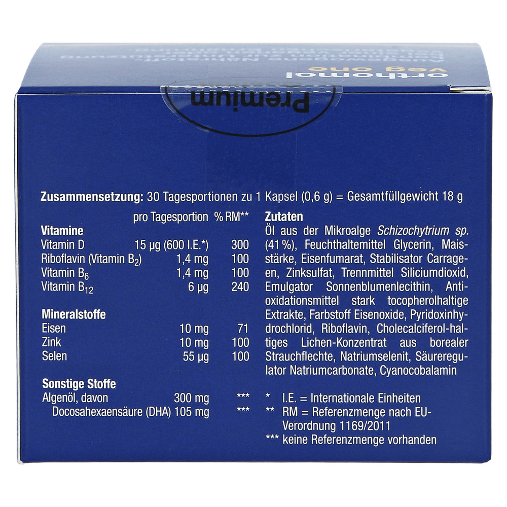 Orthomol Veg One - ingredients