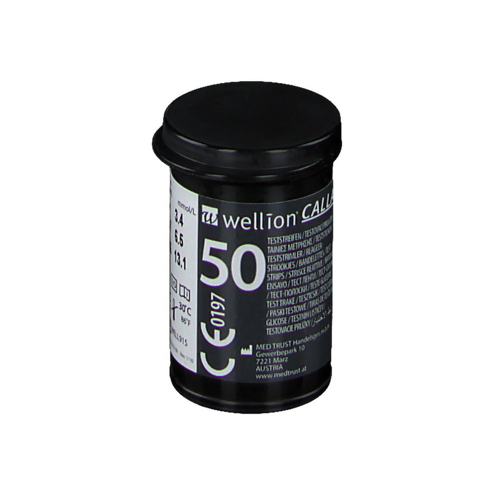 شرائط اختبار سكر الدم ويليوون كالا، 50 قطعة