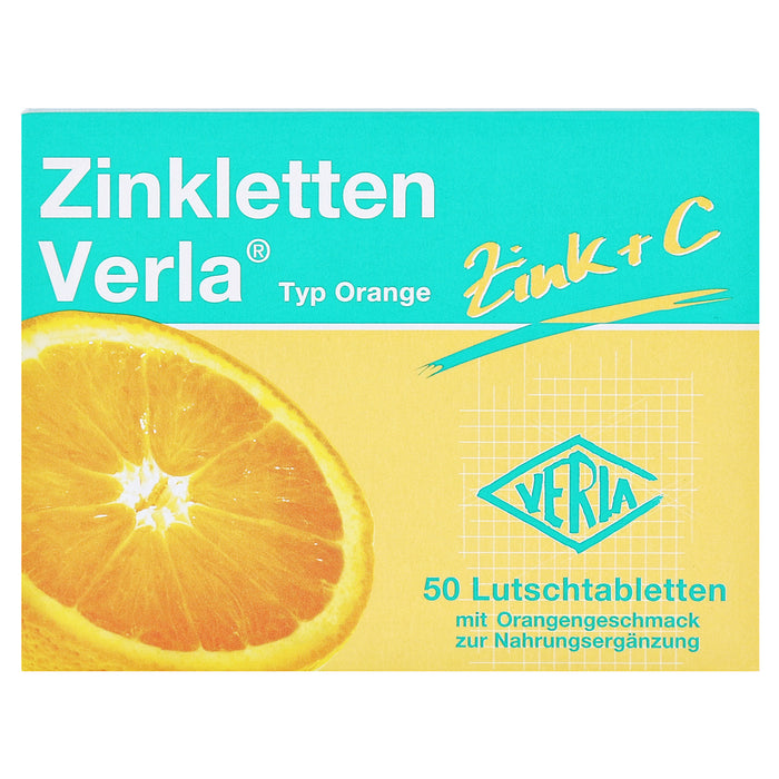 Zinkletten Verla Orange Lozenges 50 cap