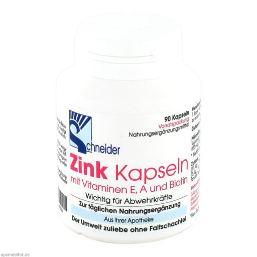 Zinc Capsules With Vitamin E.A.Biotin 90 pcs