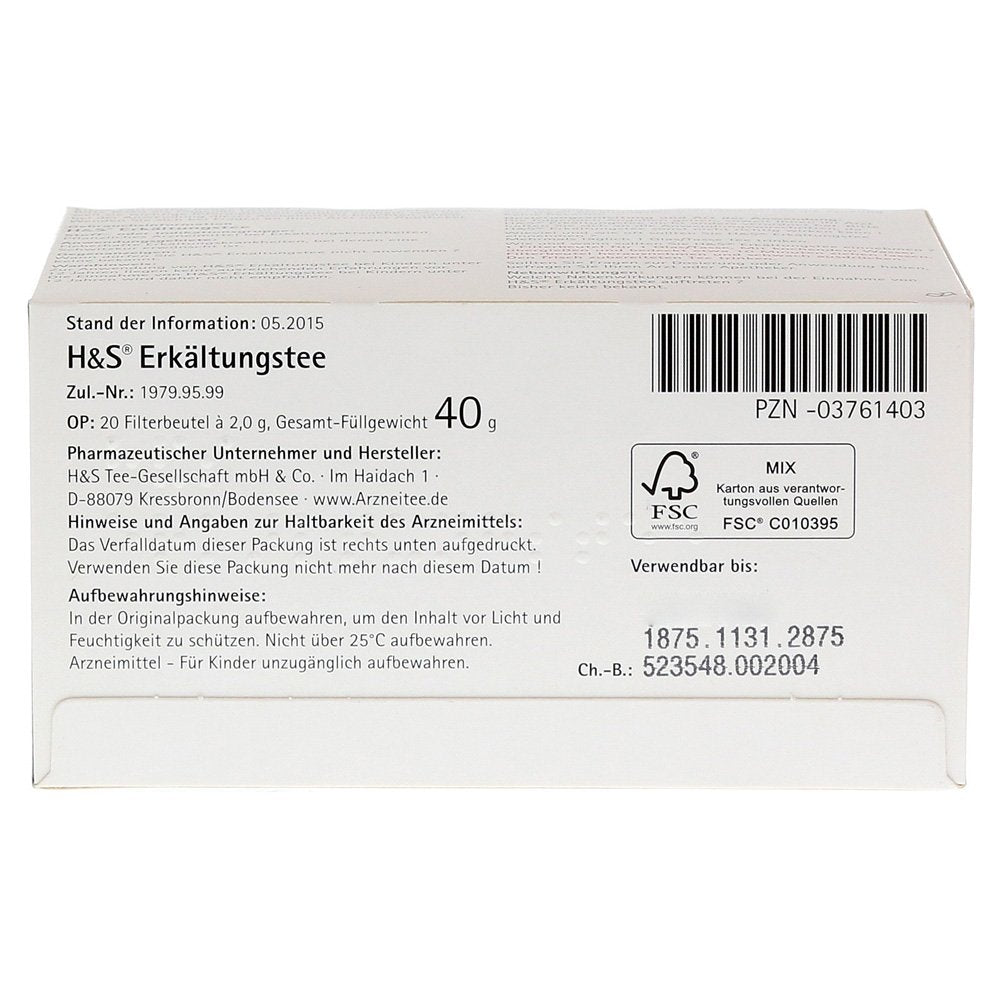 H&S Cold Tea No. 4 20x2.0 g